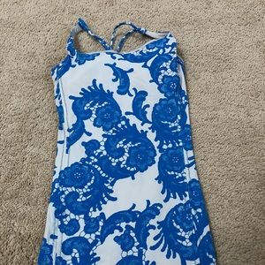 Lululemon floral workout tank